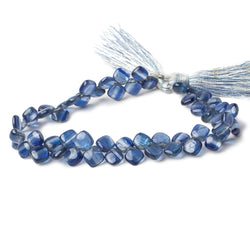 6-7.5mm Kyanite Plain Pillow Beads 8 inch 55 pieces (ONLINE ORDER ONLY)