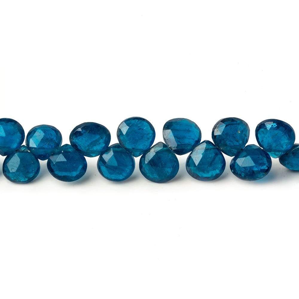 6-7.5mm Neon Apatite Faceted Heart Beads 8 inch 48 pieces AAA (ONLINE ORDER ONLY)