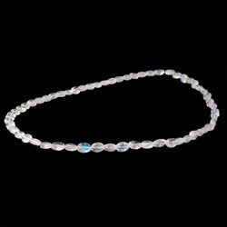 6-7.5mm Rainbow Moonstone Faceted Oval Beads 16 inch 57 pieces AAA (ONLINE ORDER ONLY)