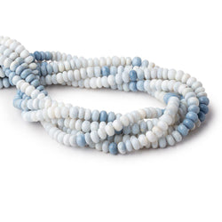 6-7.5mm Shaded Owyhee Denim Blue Opal Plain Rondelle Beads 18 inch 112 pieces (ONLINE ORDER ONLY)