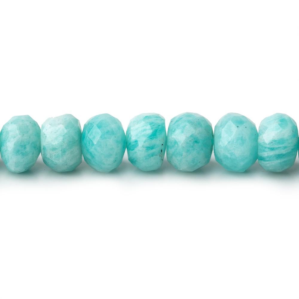 7-8mm Amazonite Faceted Rondelle Beads 14 inch 68 pieces (ONLINE ORDER ONLY)