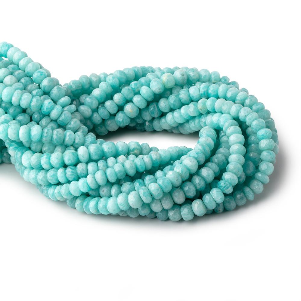 7-8mm Amazonite Faceted Rondelle Beads 14 inch 68 pieces (ONLINE ORDER ONLY)