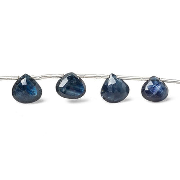 6-7mm Blue Sapphire Faceted Heart Briolettes 8 inch 17 beads A (ONLINE ORDER ONLY)
