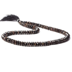 6-7mm Chocolate Sapphire German Faceted Rondelle beads 16 inch 139 pieces (ONLINE ORDER ONLY)