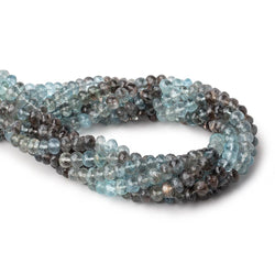 6-7mm Copper Moss Aquamarine Faceted Rondelle Beads 14 inch 75 pieces AAA (ONLINE ORDER ONLY)