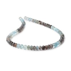 6-7mm Copper Moss Aquamarine Faceted Rondelle Beads 14 inch 75 pieces AAA (ONLINE ORDER ONLY)