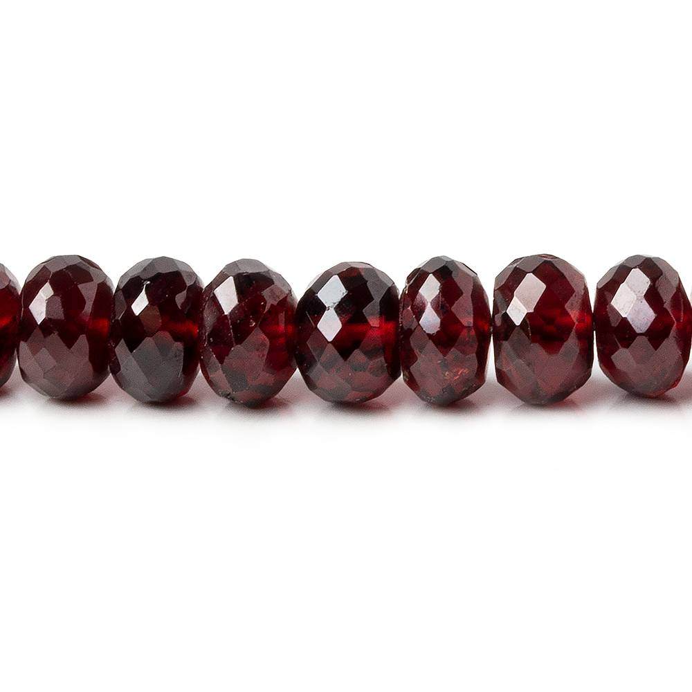 6-7mm Garnet Faceted Rondelle Beads 17 inch 105 pieces A (ONLINE ORDER ONLY)