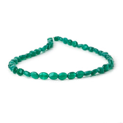 6-7mm Green Chalcedony Faceted Oval Beads 12.5 inch 43 pieces (ONLINE ORDER ONLY)