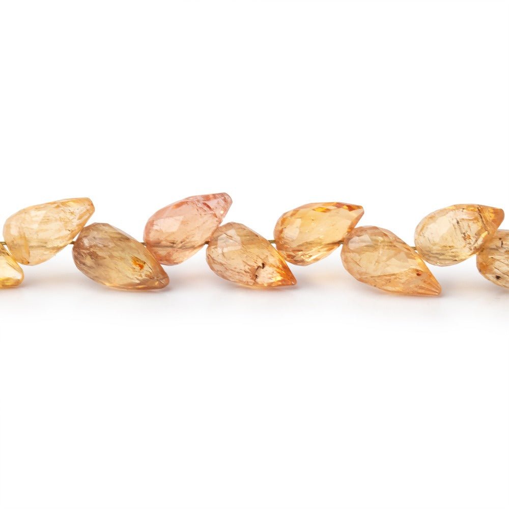 6-7mm Imperial Topaz Shoulder Drill Faceted Tear Drop 4 inch 17 Beads (ONLINE ORDER ONLY)