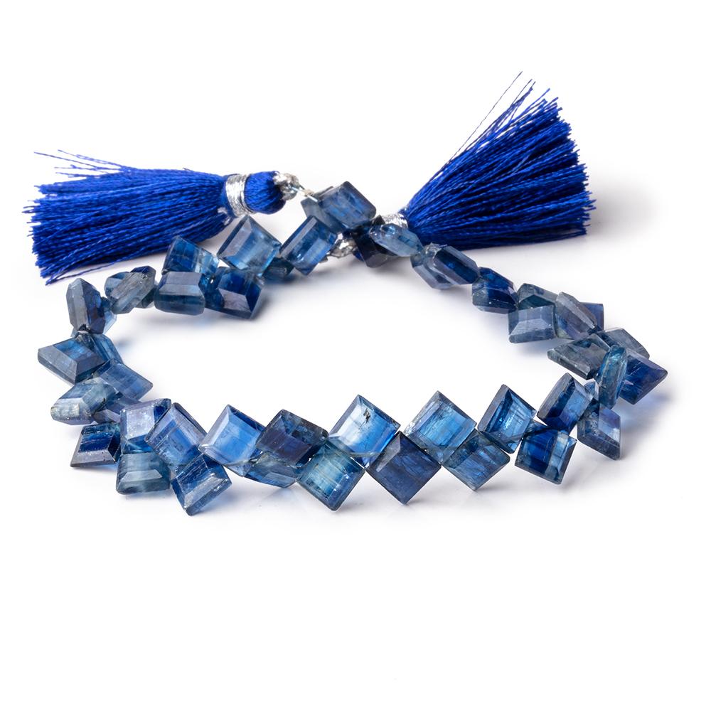 6-7mm Kyanite Bevel Cut Square Beads 7.5 inch 48 pieces (ONLINE ORDER ONLY)