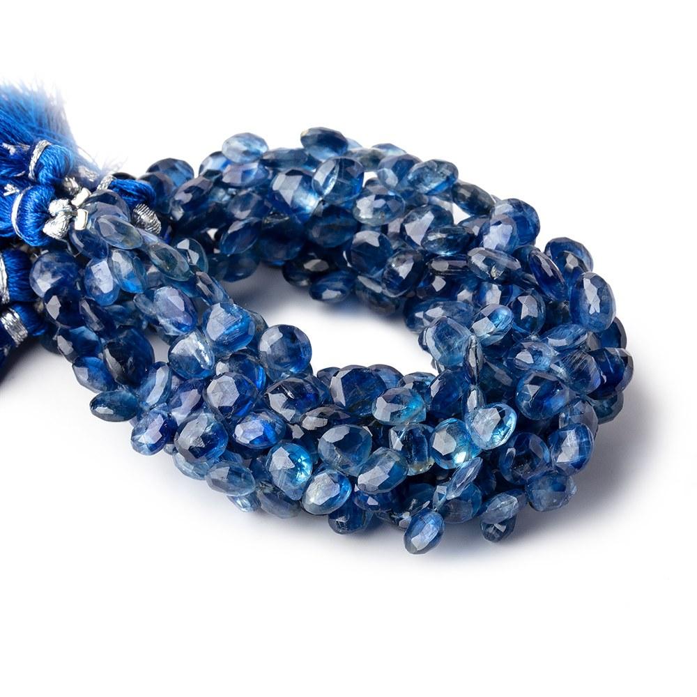 6-7mm Kyanite Faceted Heart Beads 7.5 inch 58 pieces AA (ONLINE ORDER ONLY)