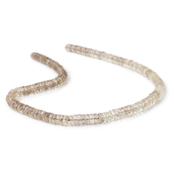 6-7mm Light Smoky Quartz Faceted Heishi Beads 16.5 inch 160 pieces (ONLINE ORDER ONLY)
