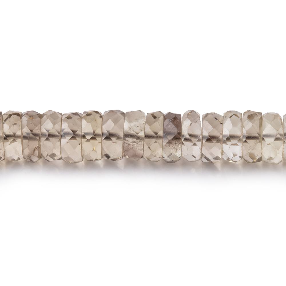 6-7mm Light Smoky Quartz Faceted Heishi Beads 16.5 inch 160 pieces (ONLINE ORDER ONLY)