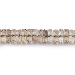 6-7mm Light Smoky Quartz Faceted Heishi Beads 16.5 inch 160 pieces (ONLINE ORDER ONLY)