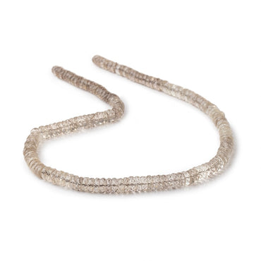6-7mm Light Smoky Quartz Faceted Heishi Beads 16.75 inch 160 pieces (ONLINE ORDER ONLY)