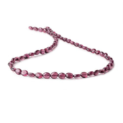 6-7mm Malaia Garnet Plain Oval Beads 16 inch 55 pieces AA (ONLINE ORDER ONLY)