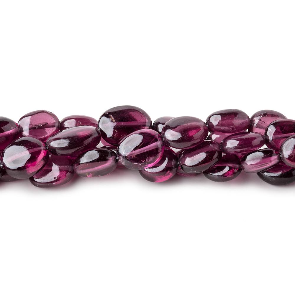 6-7mm Malaia Garnet Plain Oval Beads 16 inch 55 pieces AA (ONLINE ORDER ONLY)