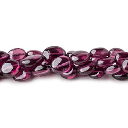 6-7mm Malaia Garnet Plain Oval Beads 16 inch 55 pieces AA (ONLINE ORDER ONLY)