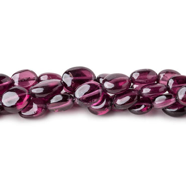6-7mm Malaia Garnet Plain Oval Beads 16 inch 55 pieces AA (ONLINE ORDER ONLY)