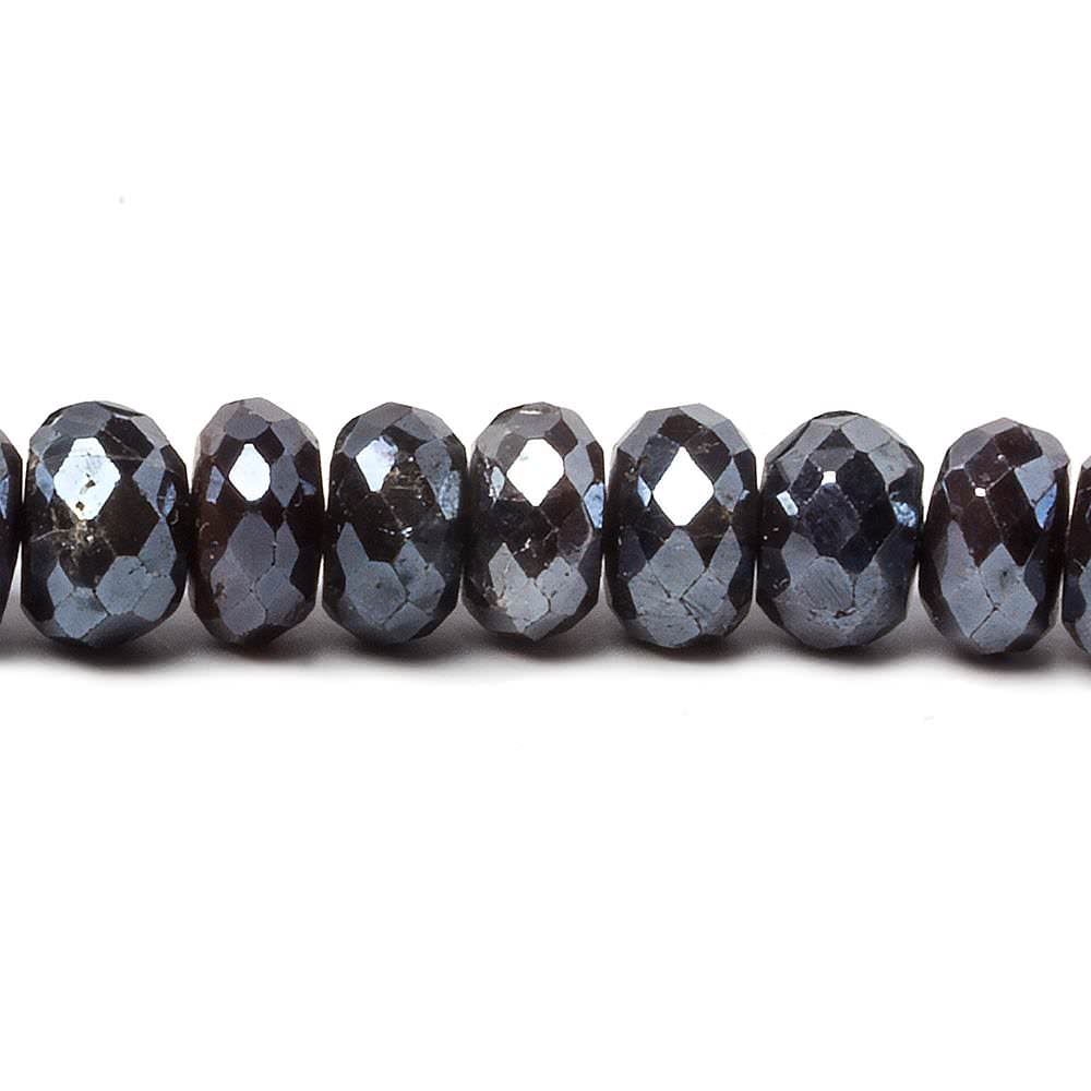 7.5-8.5mm Mystic Chocolate Moonstone faceted rondelle beads 15 inch 80 pieces (ONLINE ORDER ONLY)