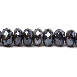 7.5-8.5mm Mystic Chocolate Moonstone faceted rondelle beads 15 inch 80 pieces (ONLINE ORDER ONLY)