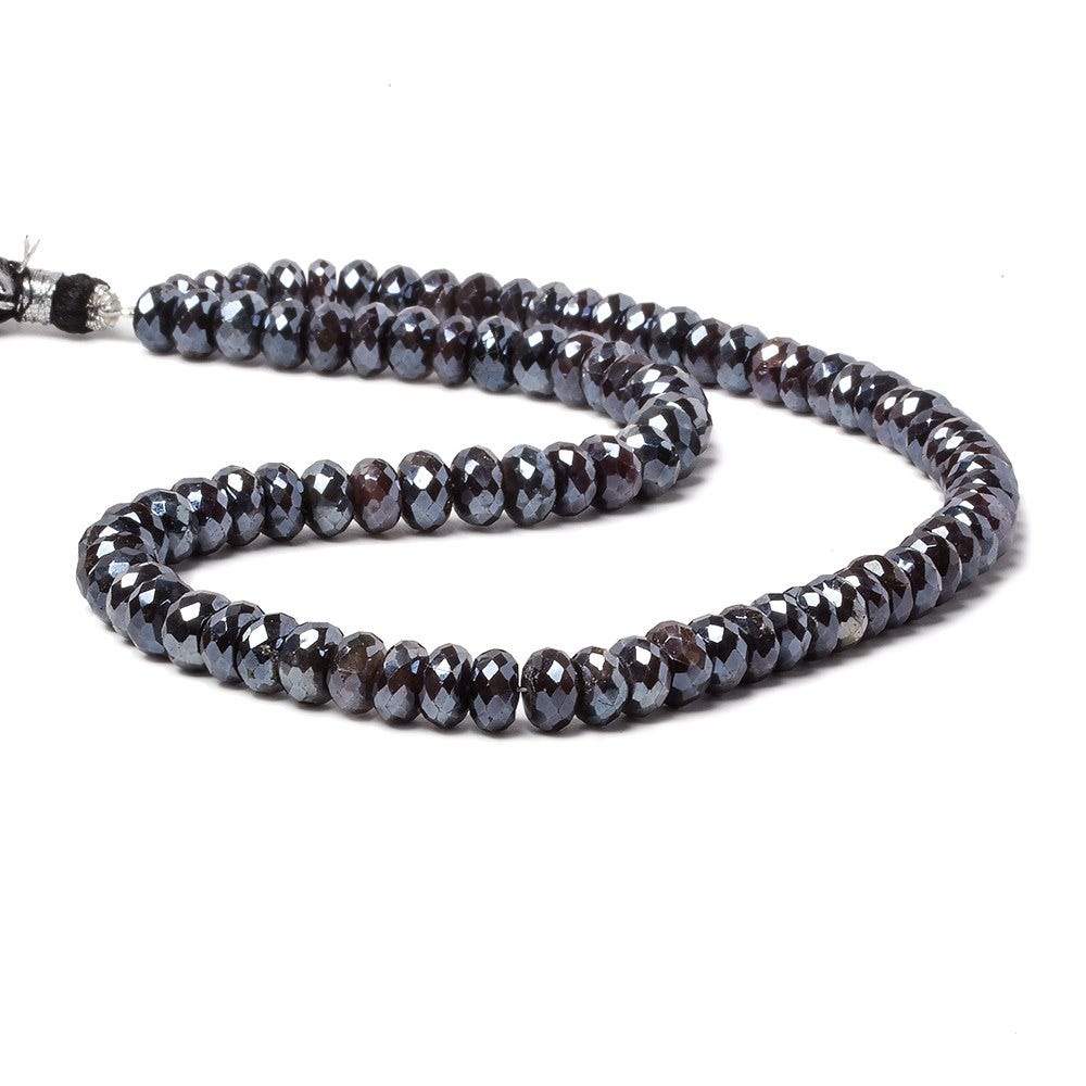 7.5-8.5mm Mystic Chocolate Moonstone faceted rondelle beads 15 inch 80 pieces (ONLINE ORDER ONLY)