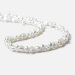 6-7mm Off White Baroque 2.5mm Large Hole Pearls 15 inch 85 pieces (ONLINE ORDER ONLY)
