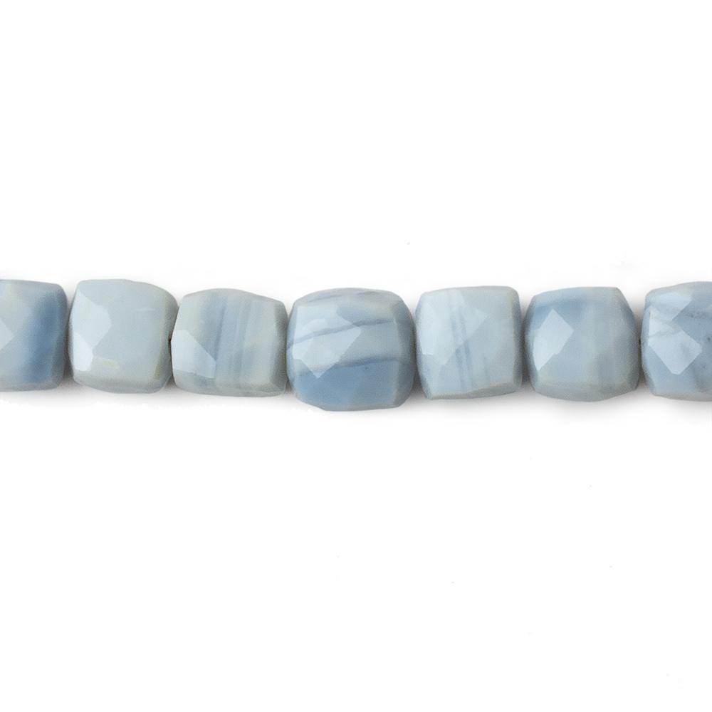 6-7mm Owyhee Denim Blue Opal Faceted Cube Beads 7.75 inch 29 pieces (ONLINE ORDER ONLY)
