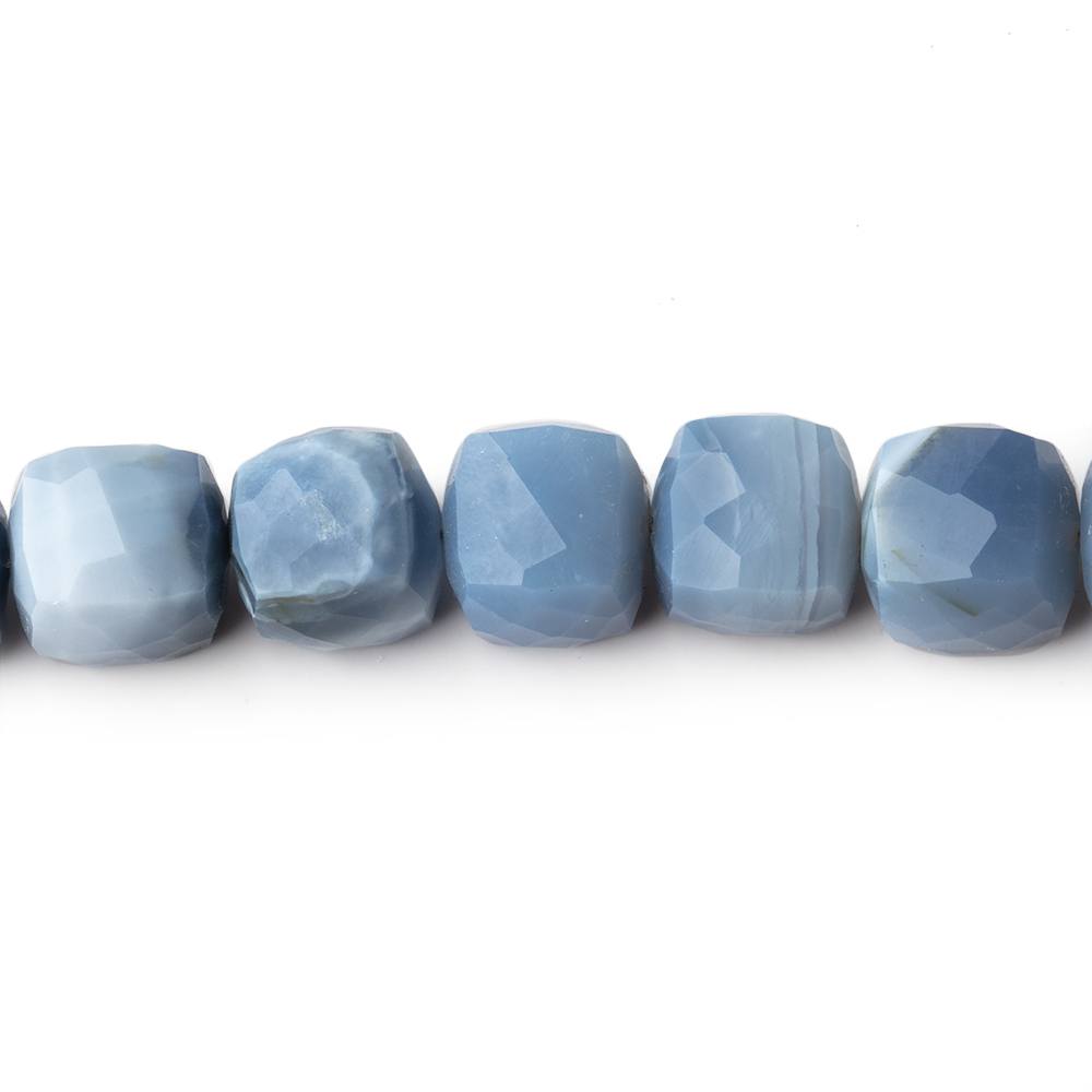 6-7mm Owyhee Denim Blue Opal Faceted Cube Beads 8 inch 29 pieces (ONLINE ORDER ONLY)