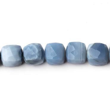 6-7mm Owyhee Denim Blue Opal Faceted Cube Beads 8 inch 29 pieces (ONLINE ORDER ONLY)