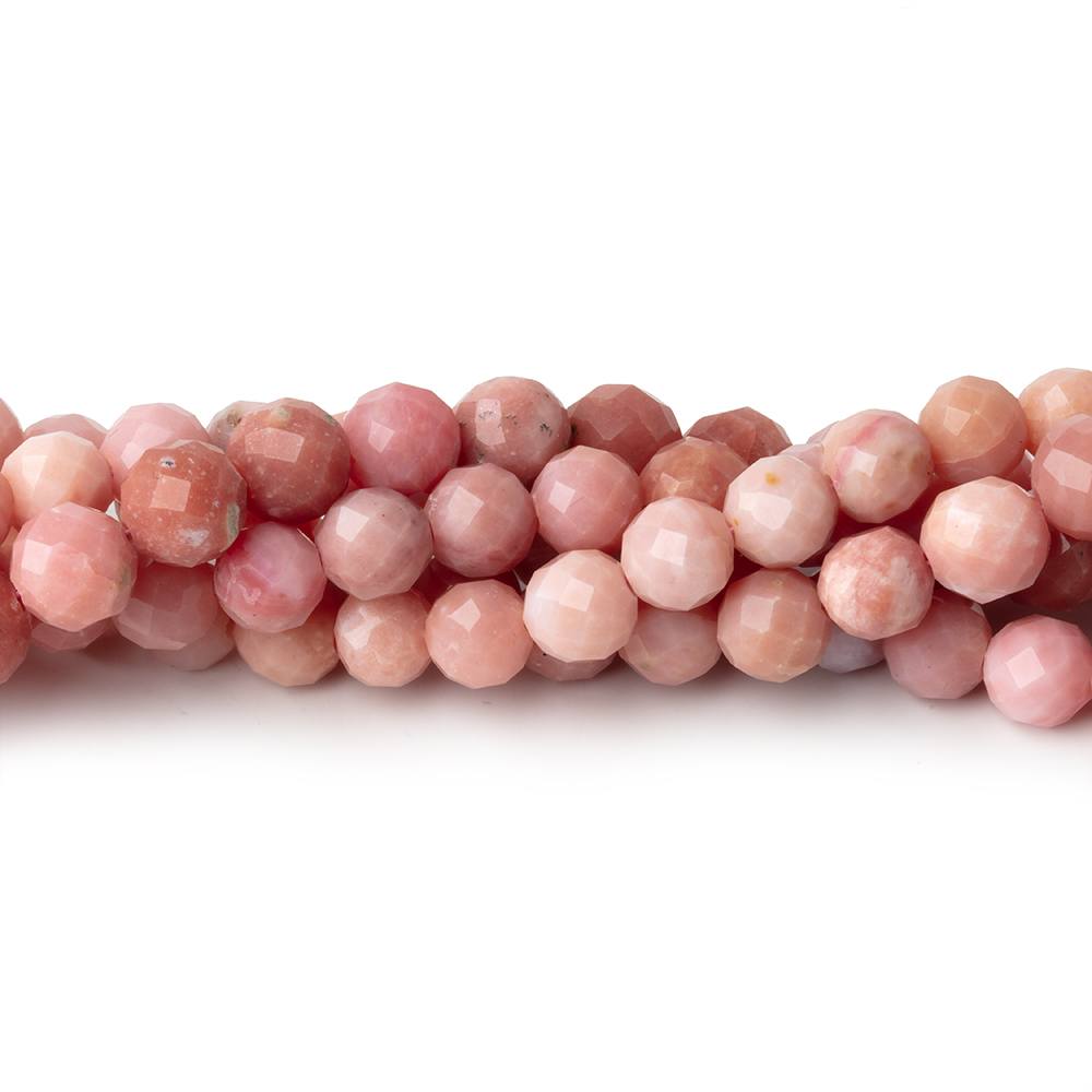 6-7mm Pink Peruvian Opal Faceted Round Beads 8 inch 30 pieces (ONLINE ORDER ONLY)