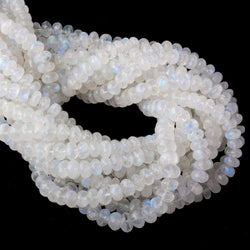 6-7mm Rainbow Moonstone Faceted Rondelle Beads 16 inch 92 pieces AA (ONLINE ORDER ONLY)
