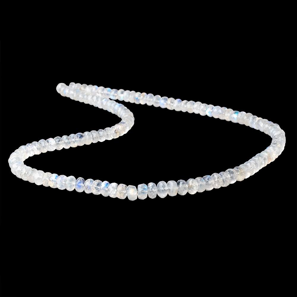 6-7mm Rainbow Moonstone Faceted Rondelle Beads 18 inch 115 pieces (ONLINE ORDER ONLY)