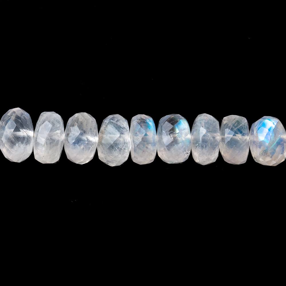 6-7mm Rainbow Moonstone Faceted Rondelle Beads 18 inch 115 pieces (ONLINE ORDER ONLY)