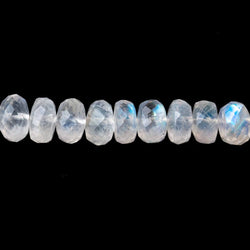 6-7mm Rainbow Moonstone Faceted Rondelle Beads 18 inch 115 pieces (ONLINE ORDER ONLY)