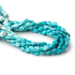 6-7mm Sleeping Beauty Turquoise Plain Pear Beads 7.75 inch 24 pieces (ONLINE ORDER ONLY)