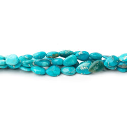 6-7mm Sleeping Beauty Turquoise Plain Pear Beads 7.75 inch 24 pieces (ONLINE ORDER ONLY)