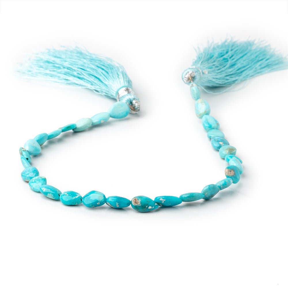 6-7mm Sleeping Beauty Turquoise Plain Pear Beads 7.75 inch 24 pieces (ONLINE ORDER ONLY)