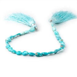 6-7mm Sleeping Beauty Turquoise Plain Pear Beads 7.75 inch 24 pieces (ONLINE ORDER ONLY)