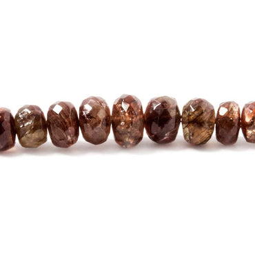 6-8mm Andalusite faceted rondelle beads 16 inches 97 pieces (ONLINE ORDER ONLY)