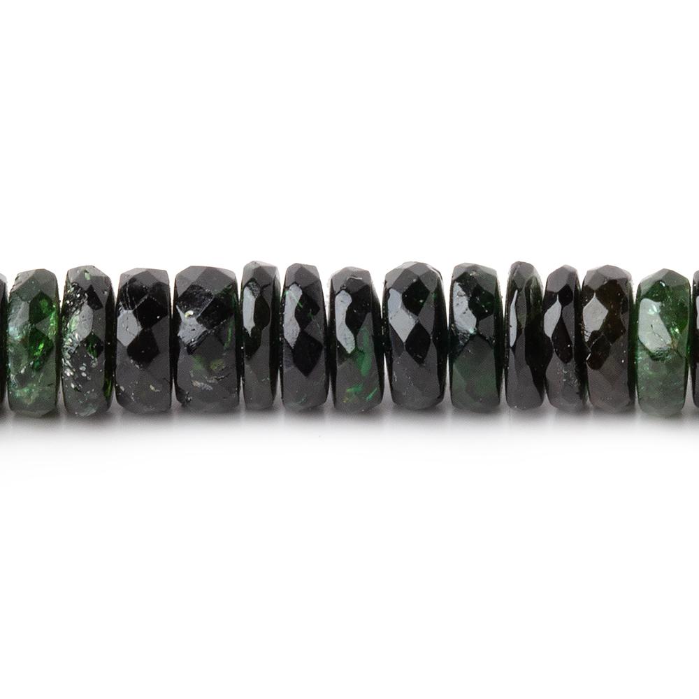 6-8mm Chrome Tourmaline Faceted Heishi Beads 15 inch 190 pieces (ONLINE ORDER ONLY)
