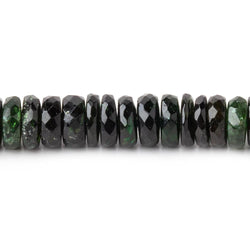 6-8mm Chrome Tourmaline Faceted Heishi Beads 15 inch 190 pieces (ONLINE ORDER ONLY)