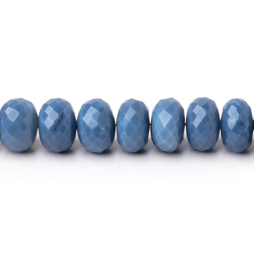 6-8mm Dark Owyhee Blue Opal Faceted Rondelle Beads 16 inch 80 pieces (ONLINE ORDER ONLY)