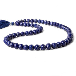 6-8mm Lapis Lazuli Faceted Round Beads 15 inch 61 pieces (ONLINE ORDER ONLY)