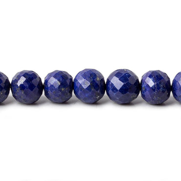 6-8mm Lapis Lazuli Faceted Round Beads 15 inch 61 pieces (ONLINE ORDER ONLY)