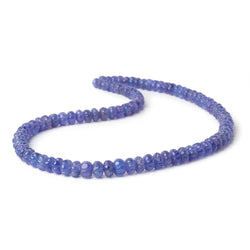 6-8mm Tanzanite Carved Melon Beads 16 inch 77 pieces AA (ONLINE ORDER ONLY)