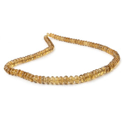 6-8mm Whiskey Quartz Faceted Rondelle beads 16 inch 105 pieces (ONLINE ORDER ONLY)