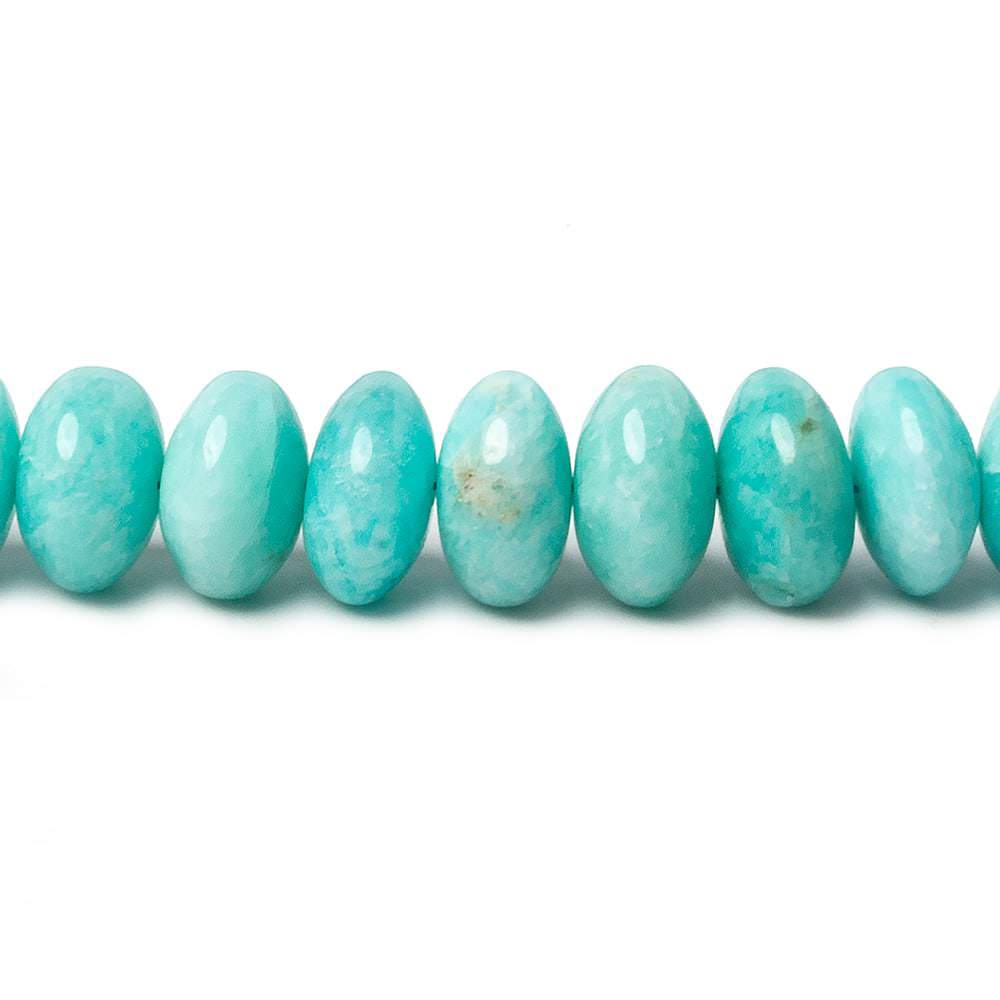 6-9mm Amazonite plain rondelle beads 15 inch 82 pieces AA (ONLINE ORDER ONLY)