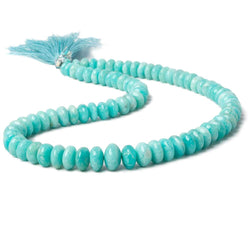 6-9mm Amazonite plain rondelle beads 15 inch 82 pieces AA (ONLINE ORDER ONLY)