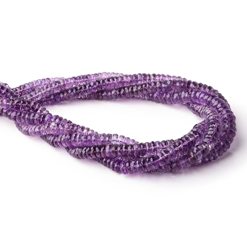 6-9mm Amethyst Faceted Heshi Beads 16.25 inch 145 pieces (ONLINE ORDER ONLY)